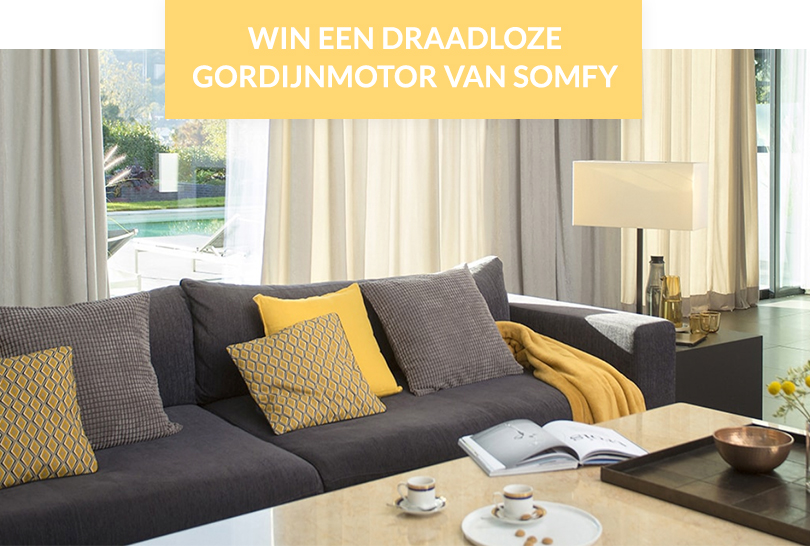 Win een draadloze gordijnmotor van Somfy