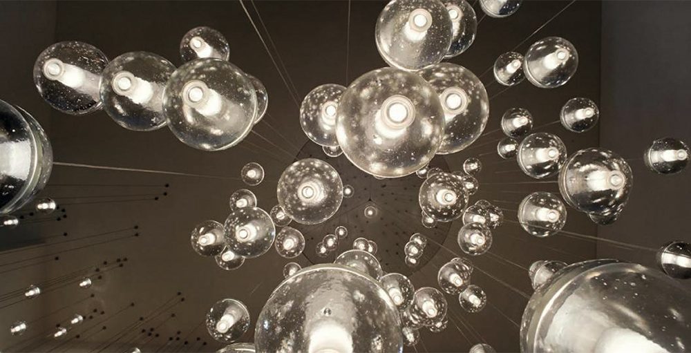 Bubbels van glas