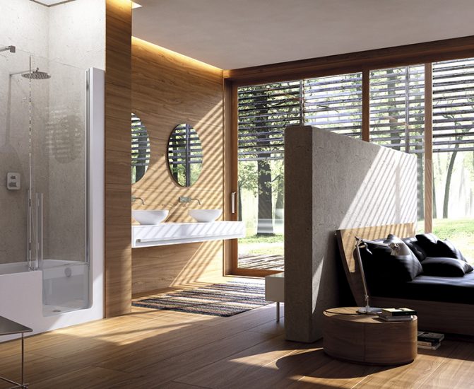 Een open badkamer, wel of geen goed idee? - Actief Wonen