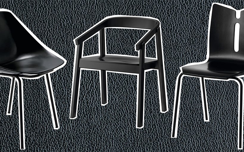 Zwarte stoelen: tijdloos zitten
