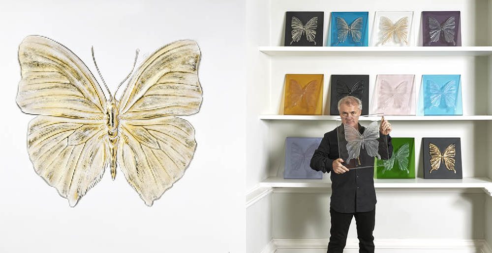 Vlinders van Damien Hirst en Lalique