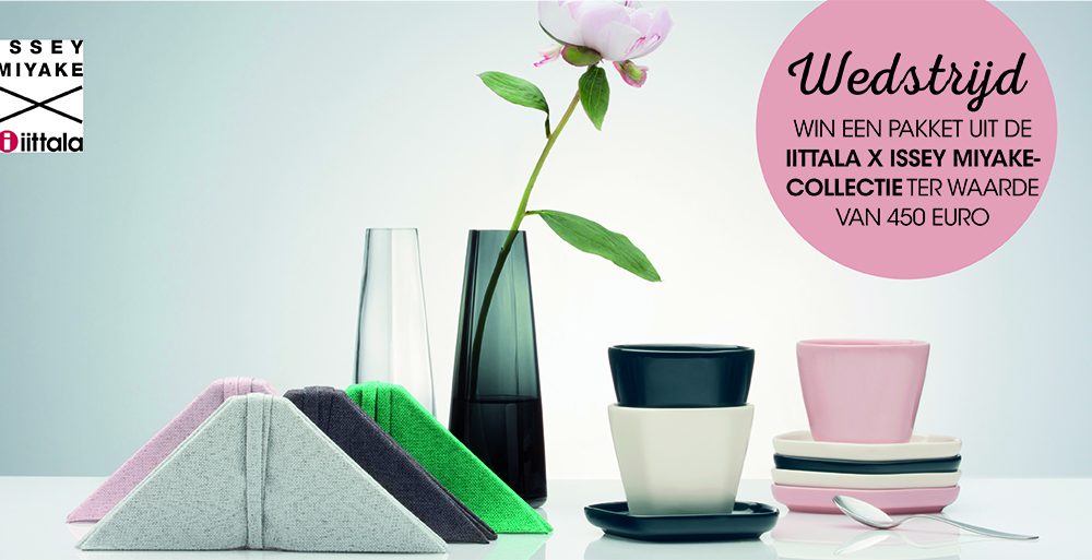 Win één van de vier tafelsettingen voor 2 van Issey Miyake X Iittala