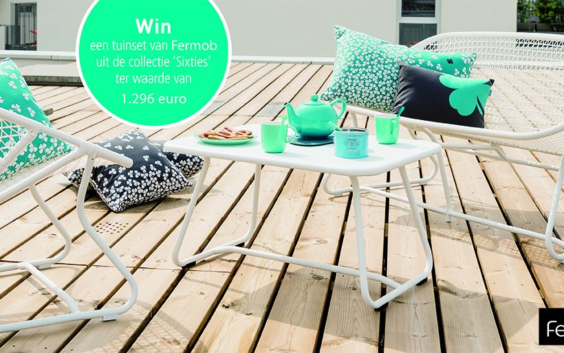 Win een tuinset van Fermob uit de collectie “Sixties” ter waarde van 1.296 euros