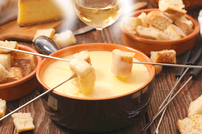Valentijnfondue, een triootje…van kaas