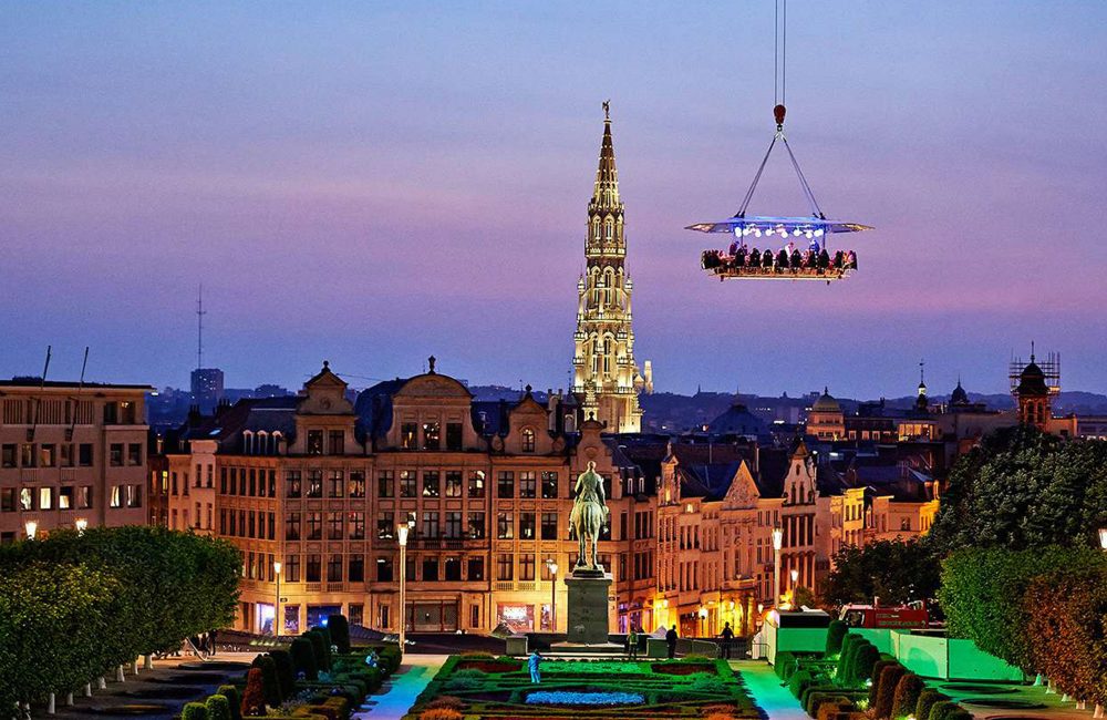 Dinner in the sky: gastronomisch dineren voor waaghalzen