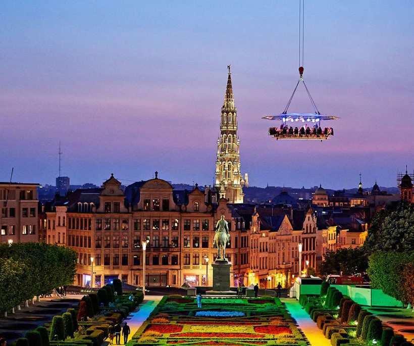 Dinner in the sky: gastronomisch dineren voor waaghalzen