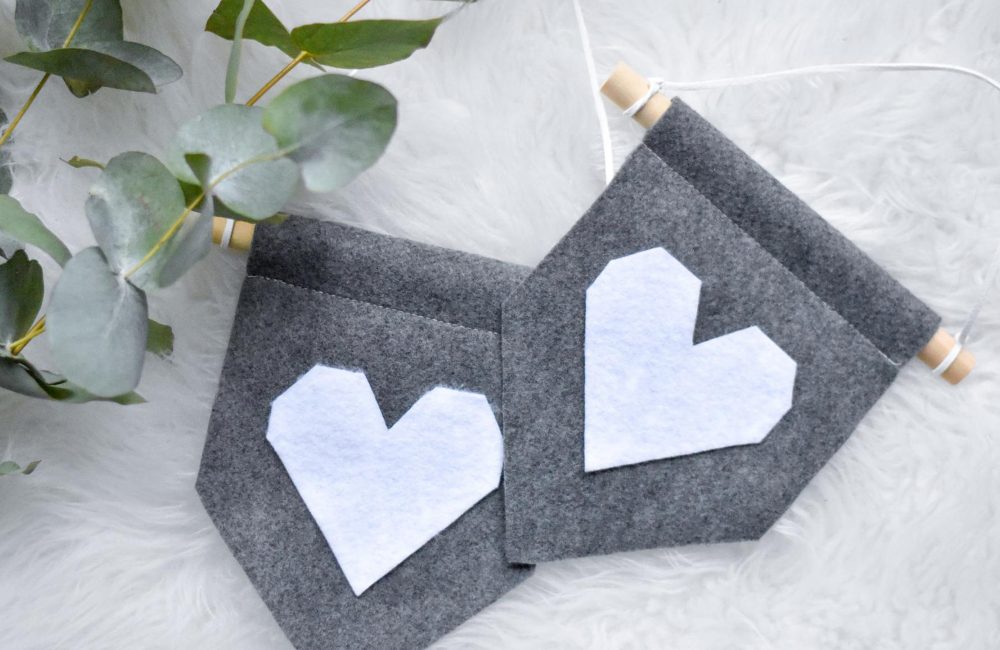 DIY voor Valentijn: hartverwarmende mini-banners