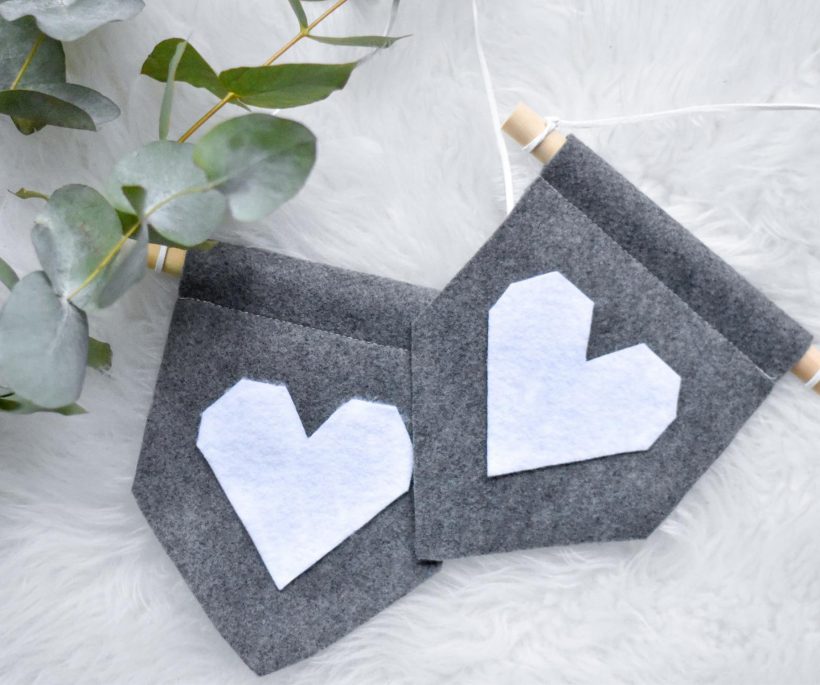 DIY voor Valentijn: hartverwarmende mini-banners