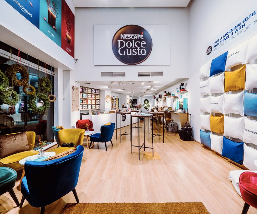 Zien: de Nescafé Dolce Gusto pop-up Coffee Bar op de Antwerpse Meir